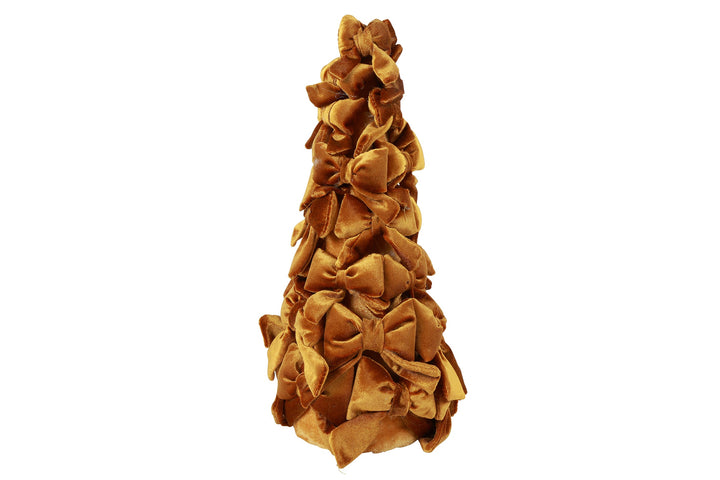 Royals Velvet Bow Christmas Tree Dark Brown / 40cm