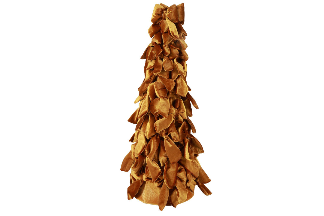Royals Velvet Bow Christmas Tree Dark Brown / 60cm