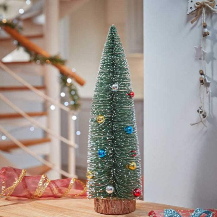 Frosted Fir Mini Tree With Baubles