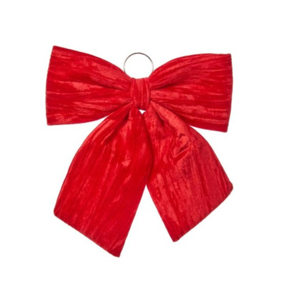 44cm Velvet Bow Ruby