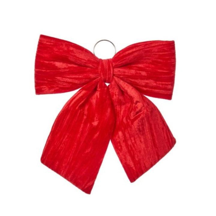 44cm Velvet Bow Ruby