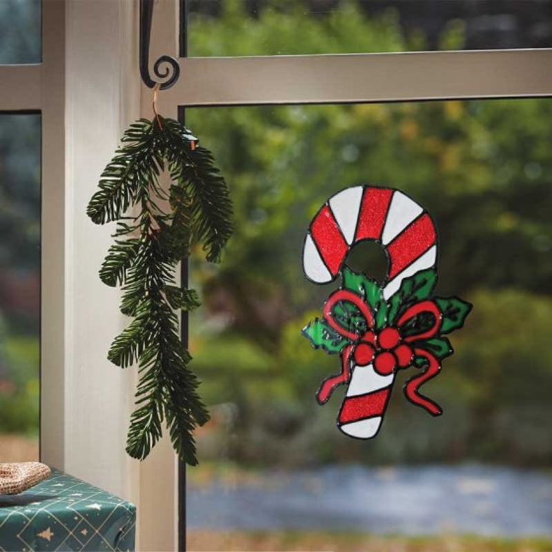 25cm Window Sticker - Candy Cane