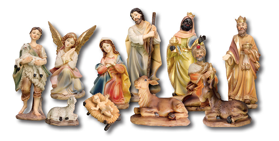 Nativity Set 11 Figures 3 1/2in 