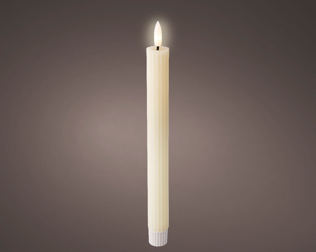 lumineo led dinner candle - cream