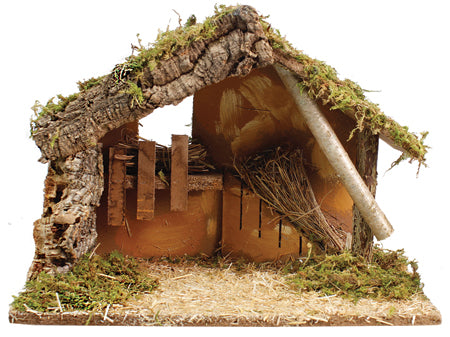 Nativity Shed/No Figures 9 1/2inch