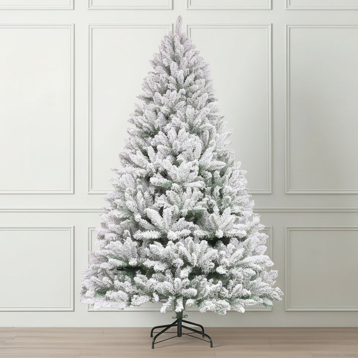 Frosted artificial Christmas tree