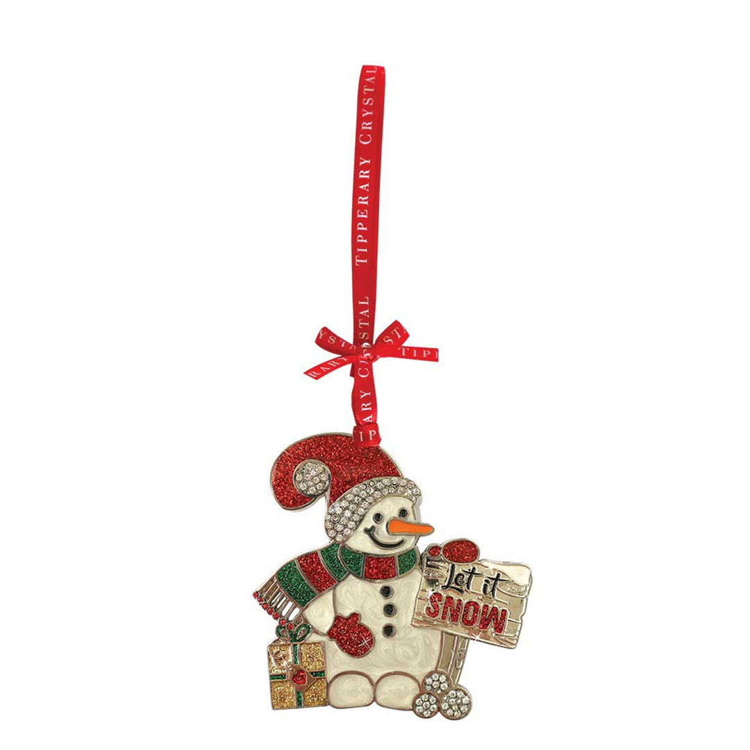 Sparkle Let it Snow Snowman Decoration