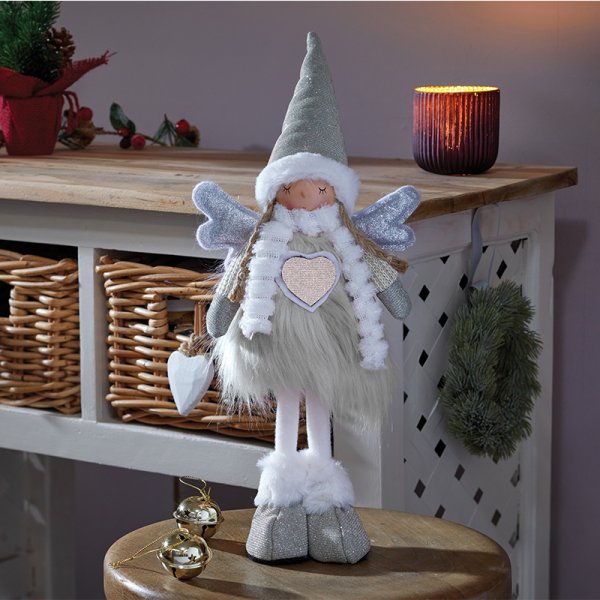 Angelica Fairy Princess Large - Silver Christmas Decoration