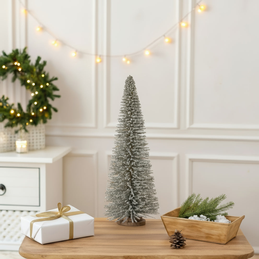 Tree With Glitter Finish