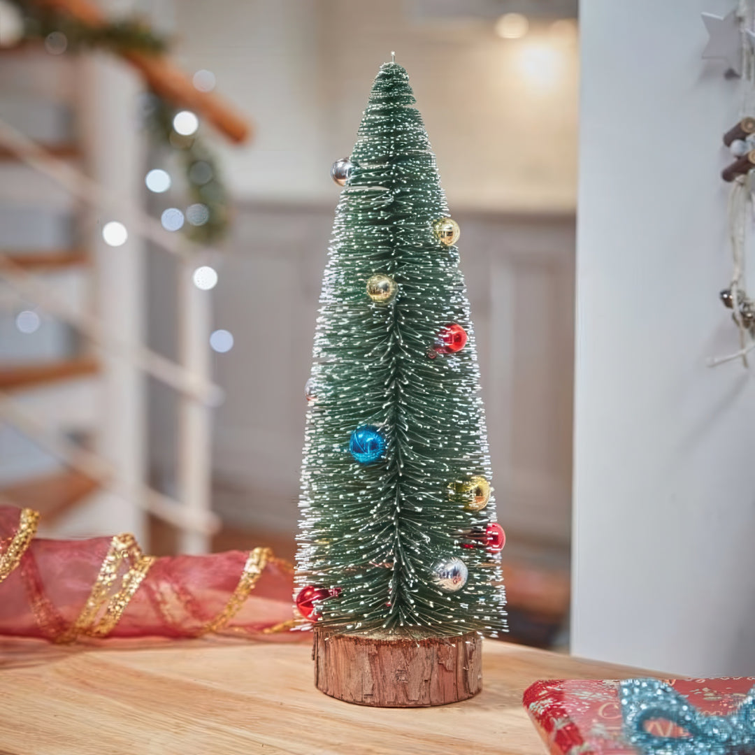Frosted Fir Mini Tree With Baubles 30cm