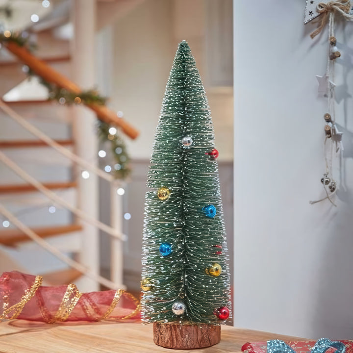 Frosted Fir Mini Tree With Baubles 40cm