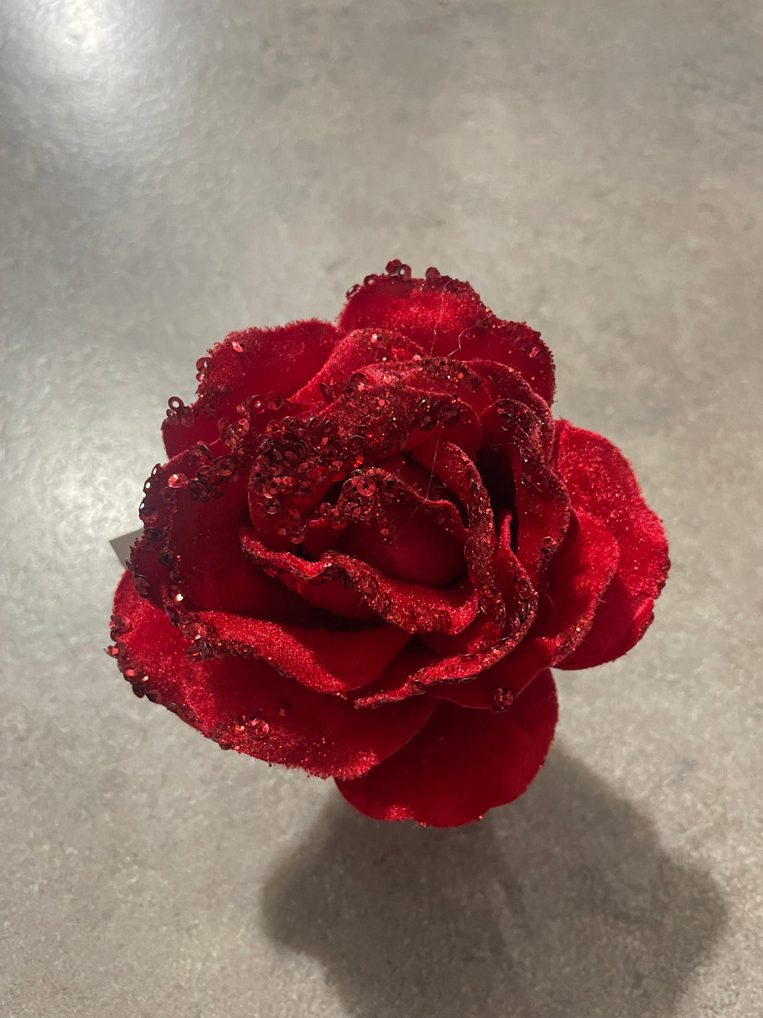 Clip On Velvet Rose