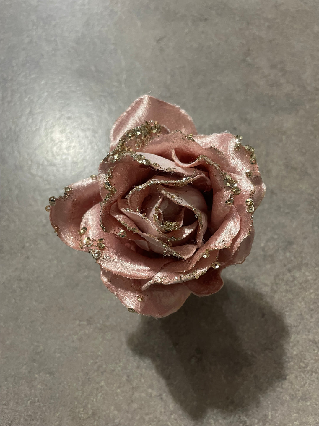 Clip On Velvet Rose