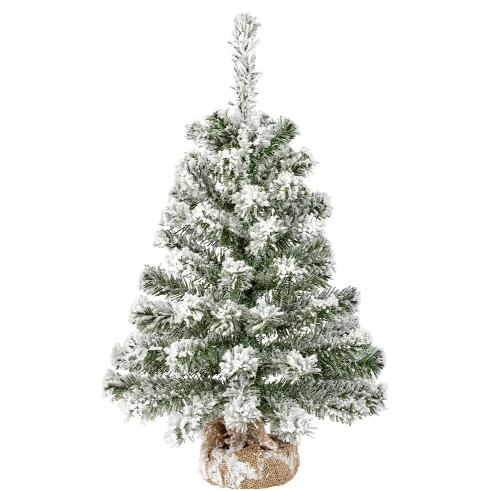 Imperial Mini Snowy Christmas Tree with Jute Base