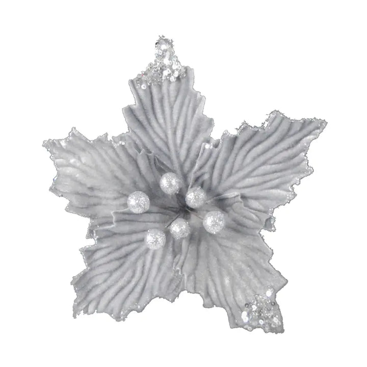 Large Clip On Poinsettia