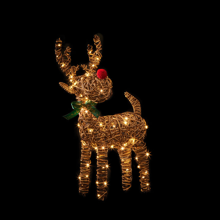 Big Nose Reindeer With Warm White LEDs