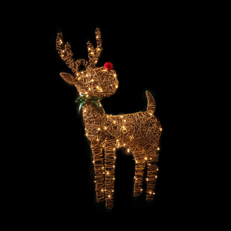 Big Nose Reindeer With Warm White LEDs