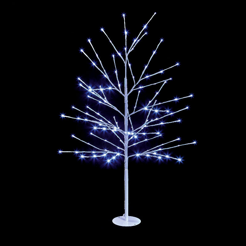 Lit White Tree With White LEDs