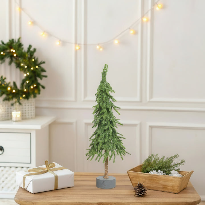 Mini Artifical Tree With Glitter