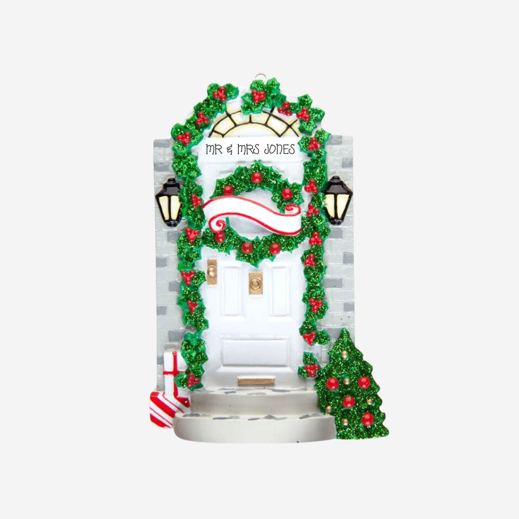 Front Door Personalised Christmas Decoration