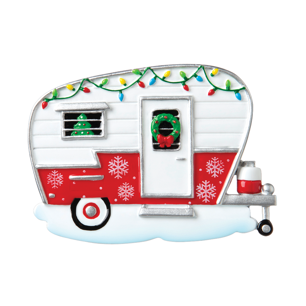 Xmas Camper Personalised Tree Decoration