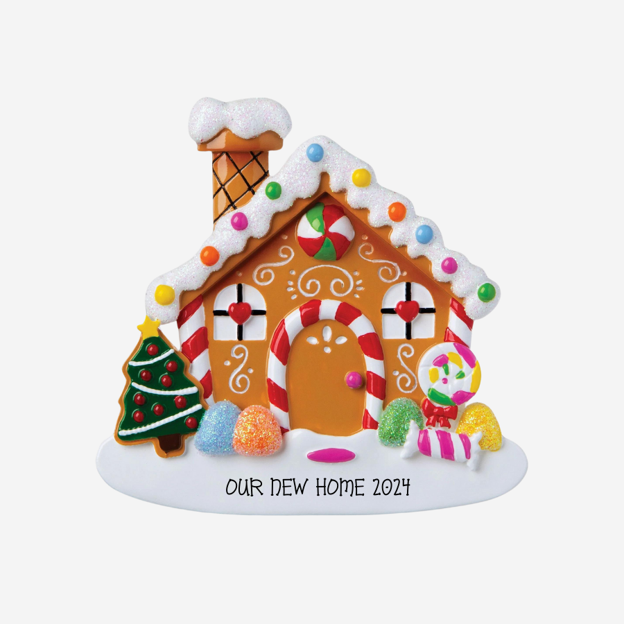 New Gingerbread House Personalised Christmas Decoration