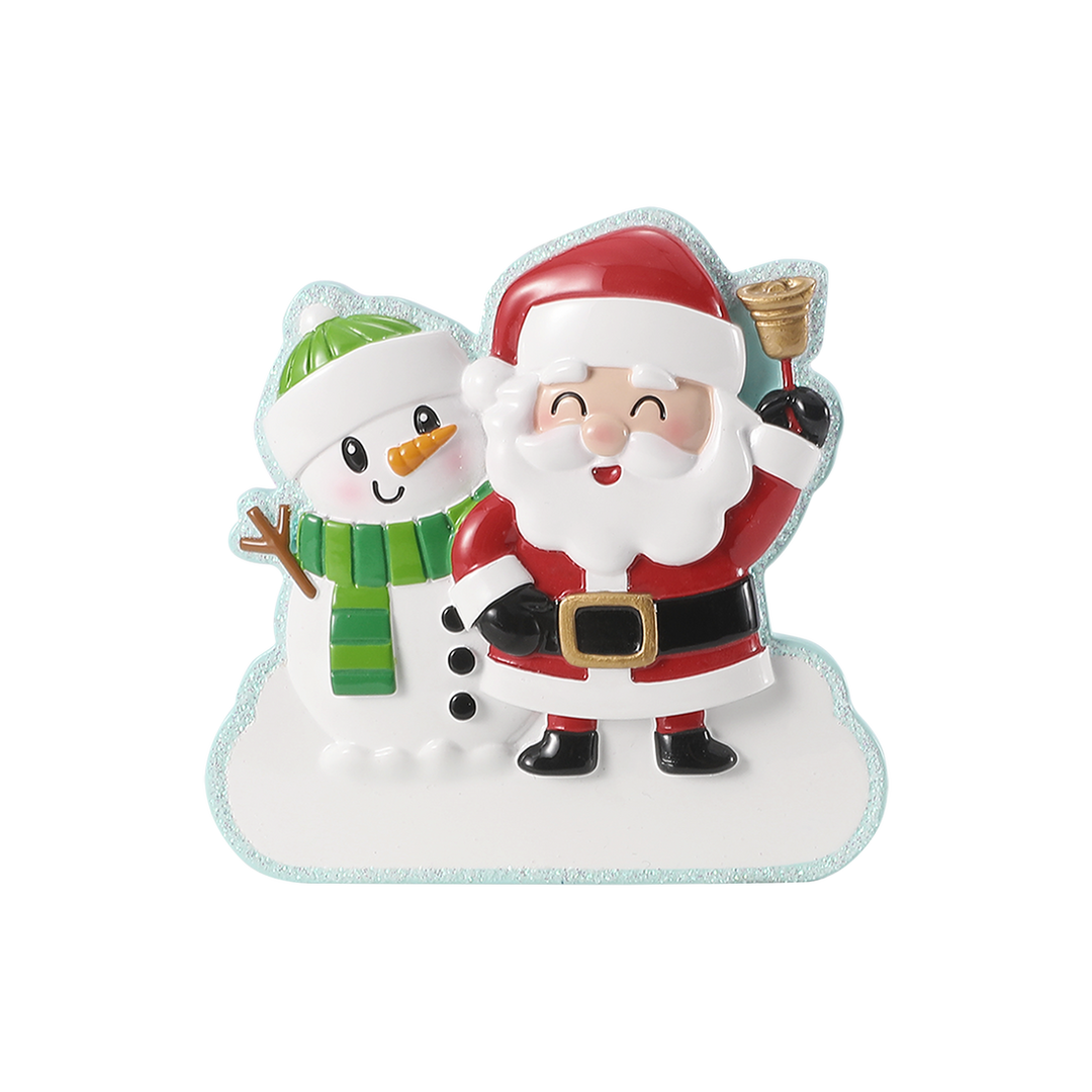 Cute Family of Christmas Characters Personalised Tree Decoration
