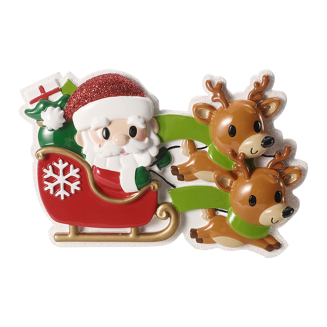 Reindeer in Flight Personalised Tree Decoration