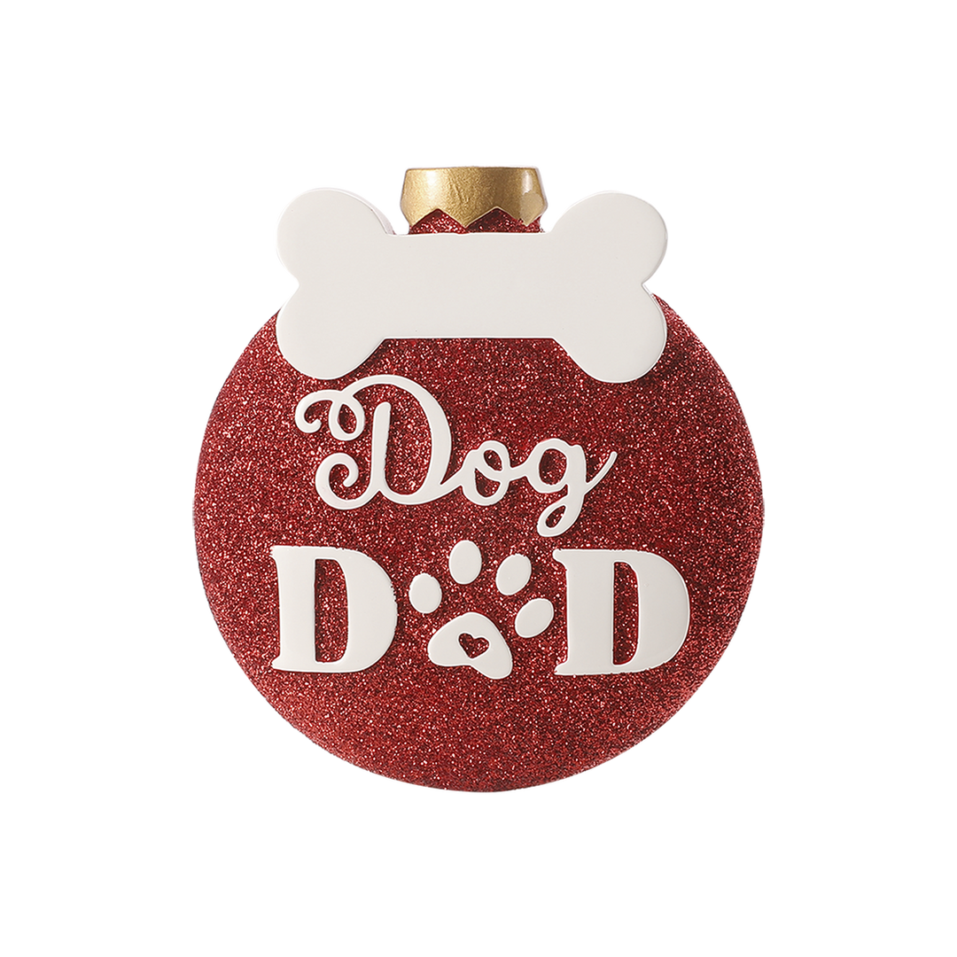 Dog Dad Personalised Tree Decoration