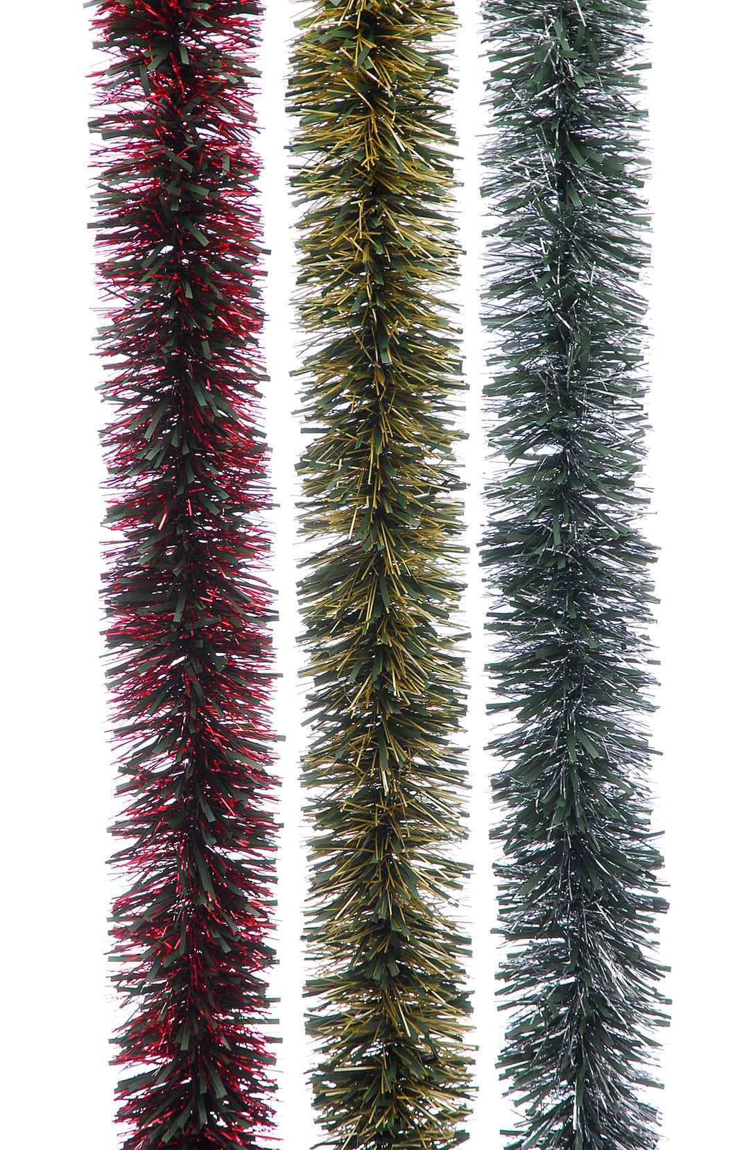 2m Natural Chunky Cut Tinsel 3 Asst