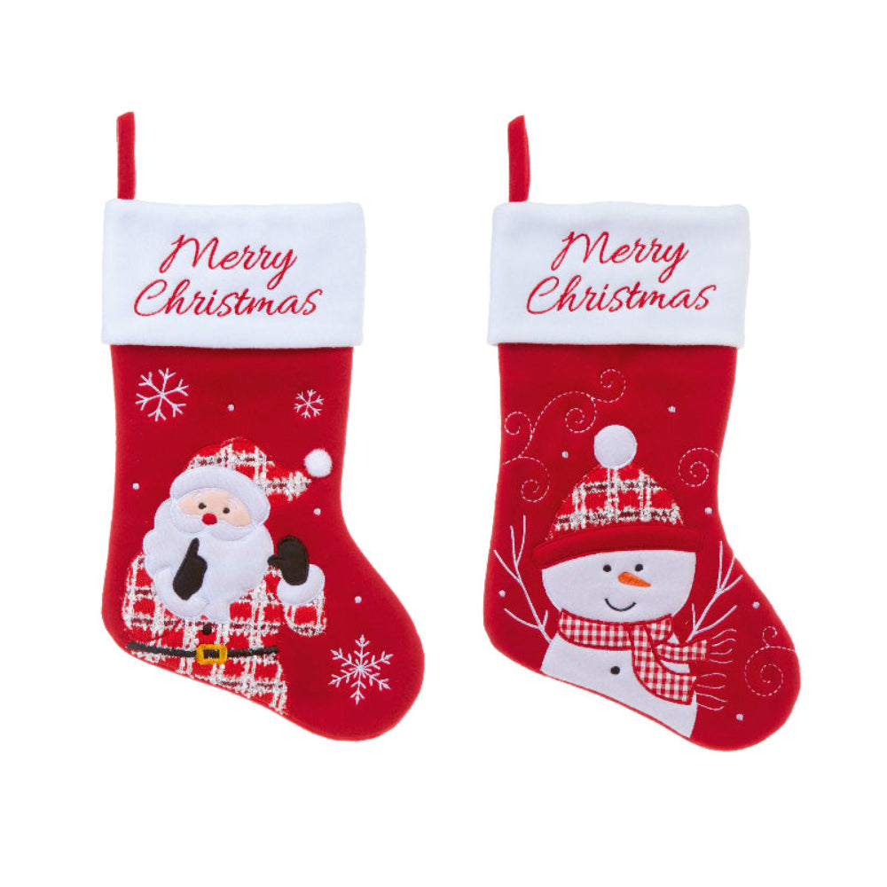 45cm Red & White Character Stocking