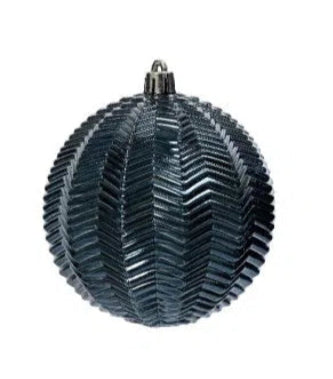 10cm Shatterproof Bauble Night Blue