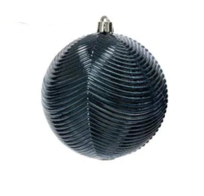 10cm Shatterproof Bauble Night Blue