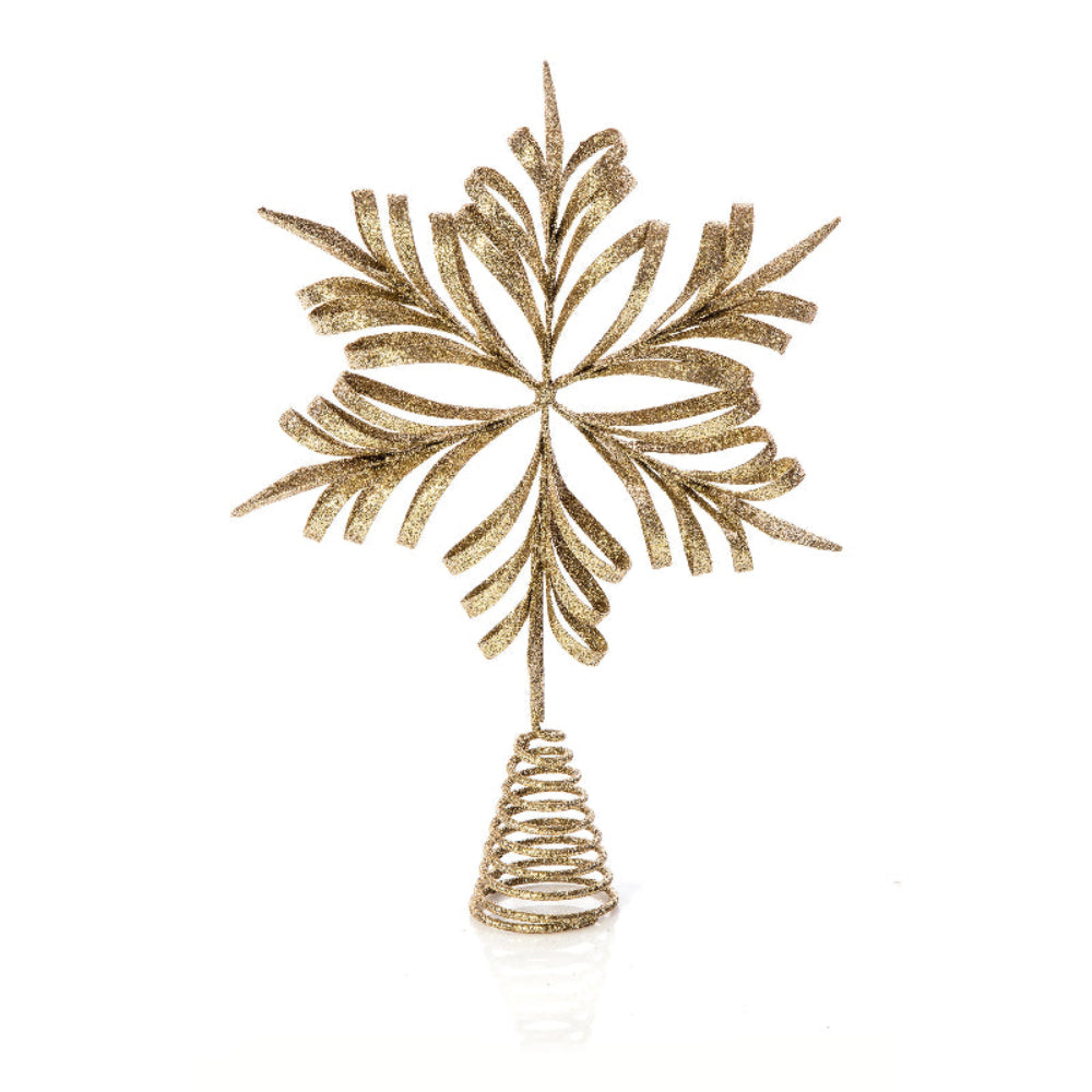 29cm Snowflake Topper - Antique Gold