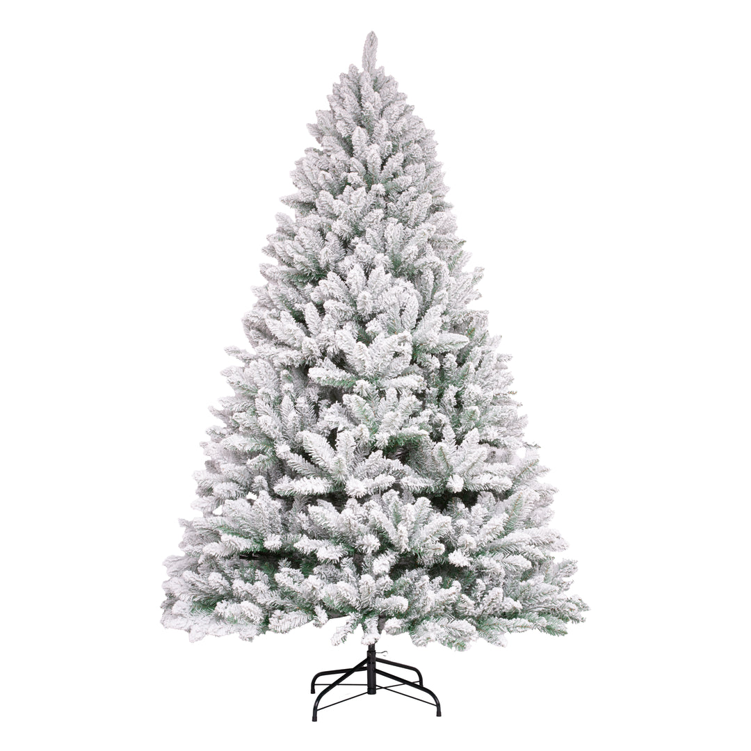 Frosted artificial Christmas tree