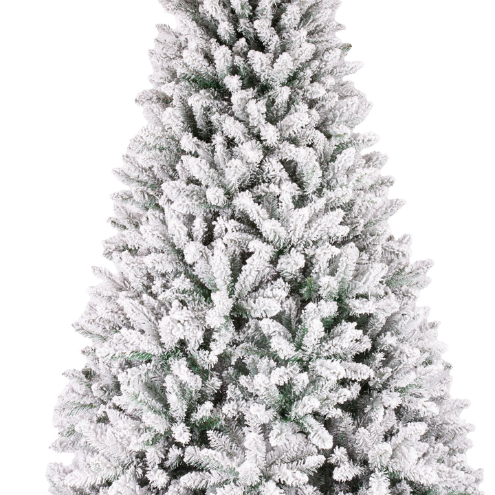 Frosted artificial Christmas tree