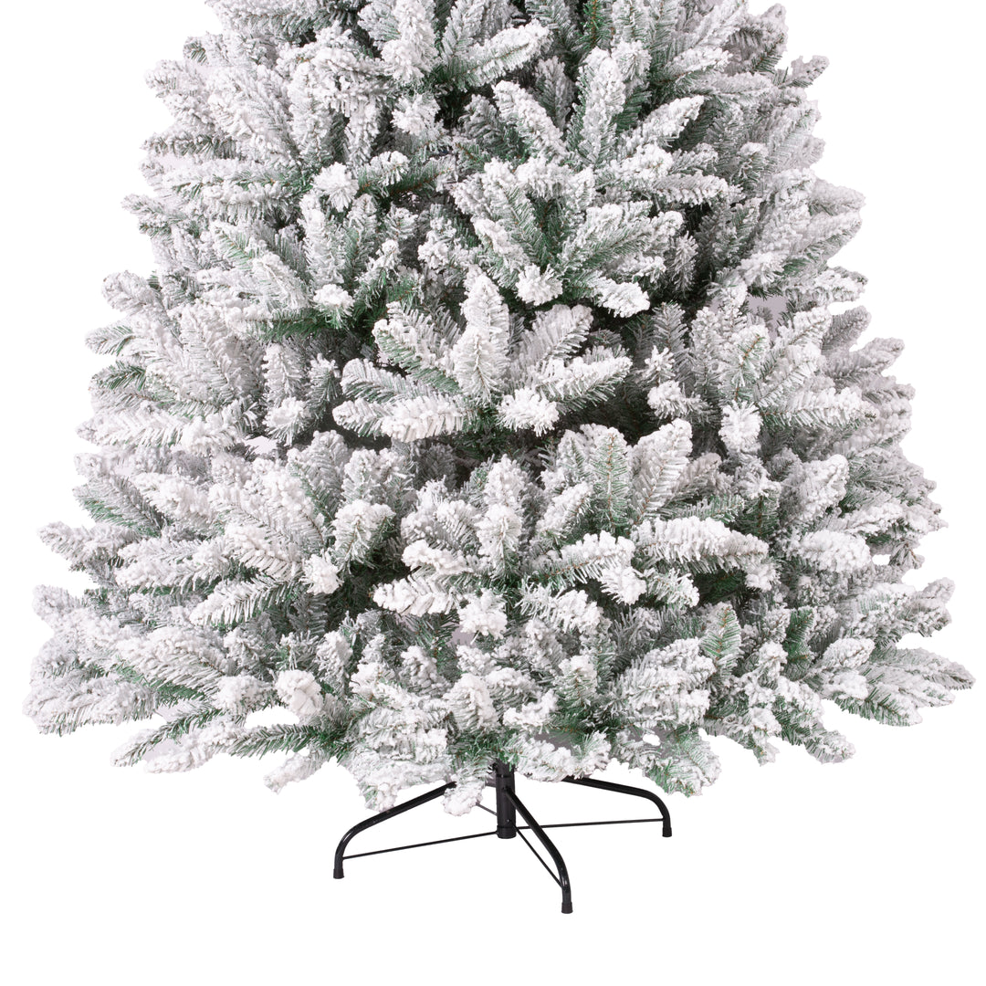 Frosted artificial Christmas tree