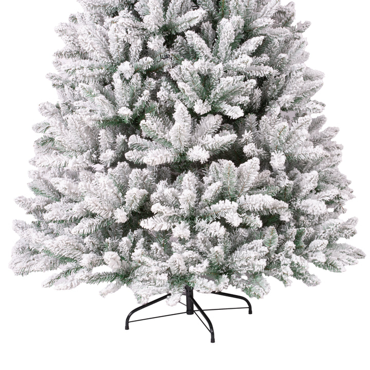 Frosted artificial Christmas tree