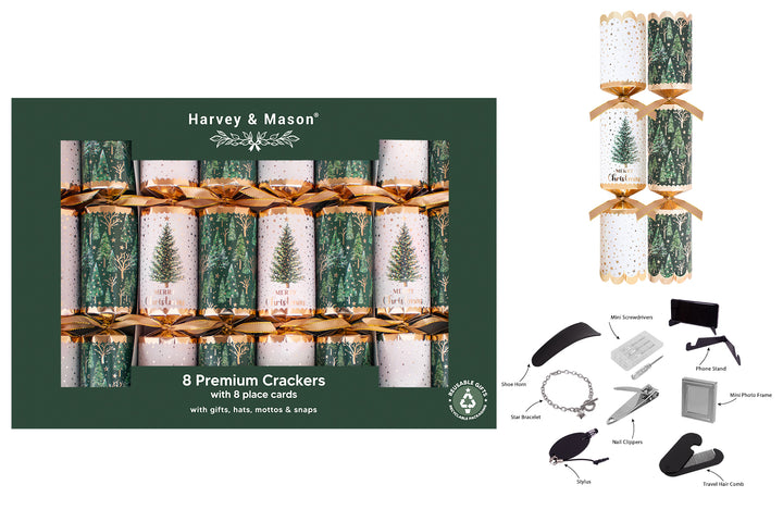 12.5" Premium Christmas Crackers (Pack of 8)