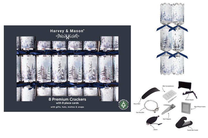 12.5" Premium Christmas Crackers (Pack of 8)