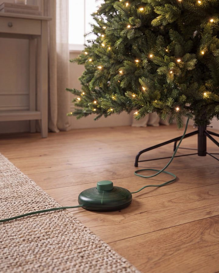 7.5ft Oakley Fir Pre Lit Christmas Tree - foot pedal light switch