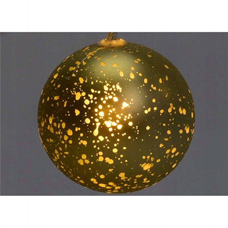 LED Baubles On String 16 Pack