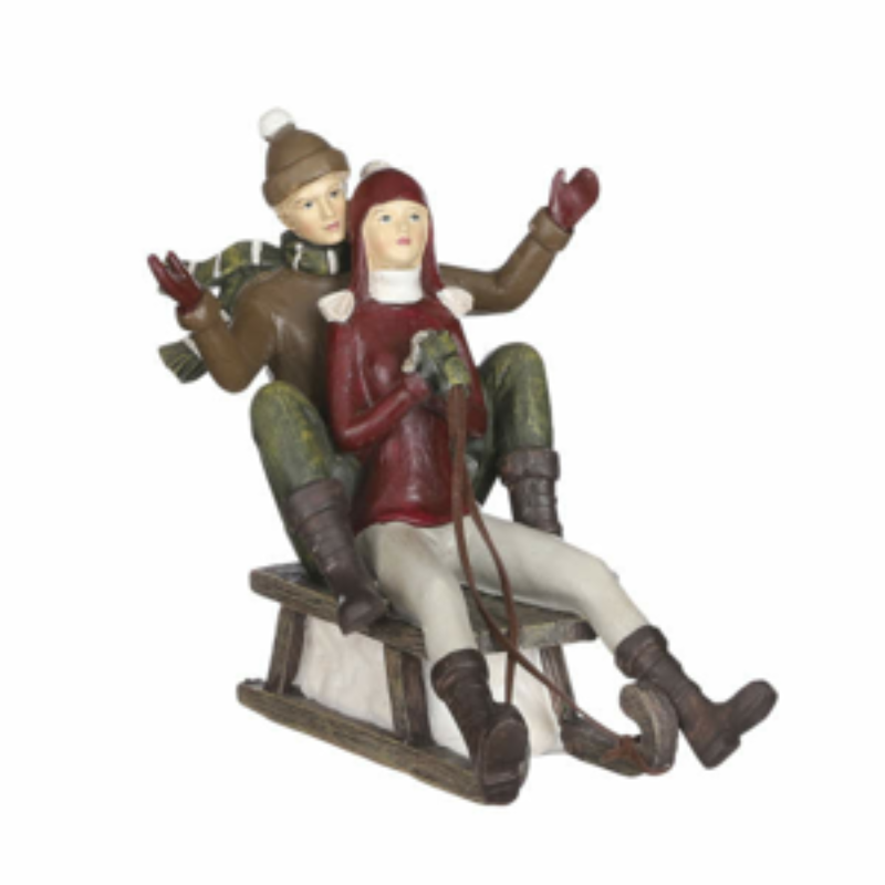Sledge Man & Woman 19cm