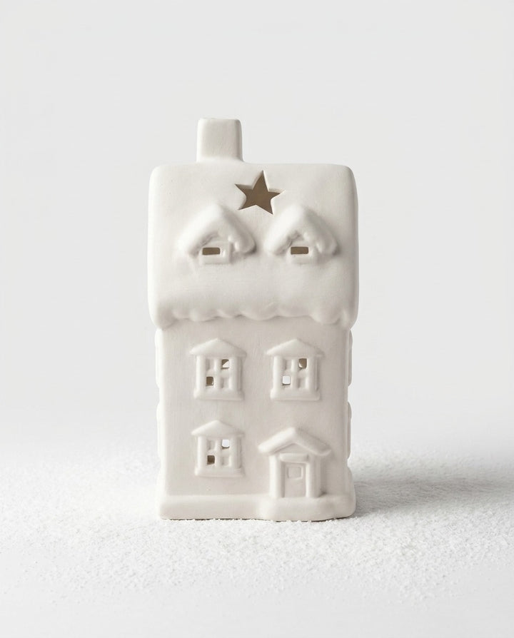 Porcelain House Tealight Holder