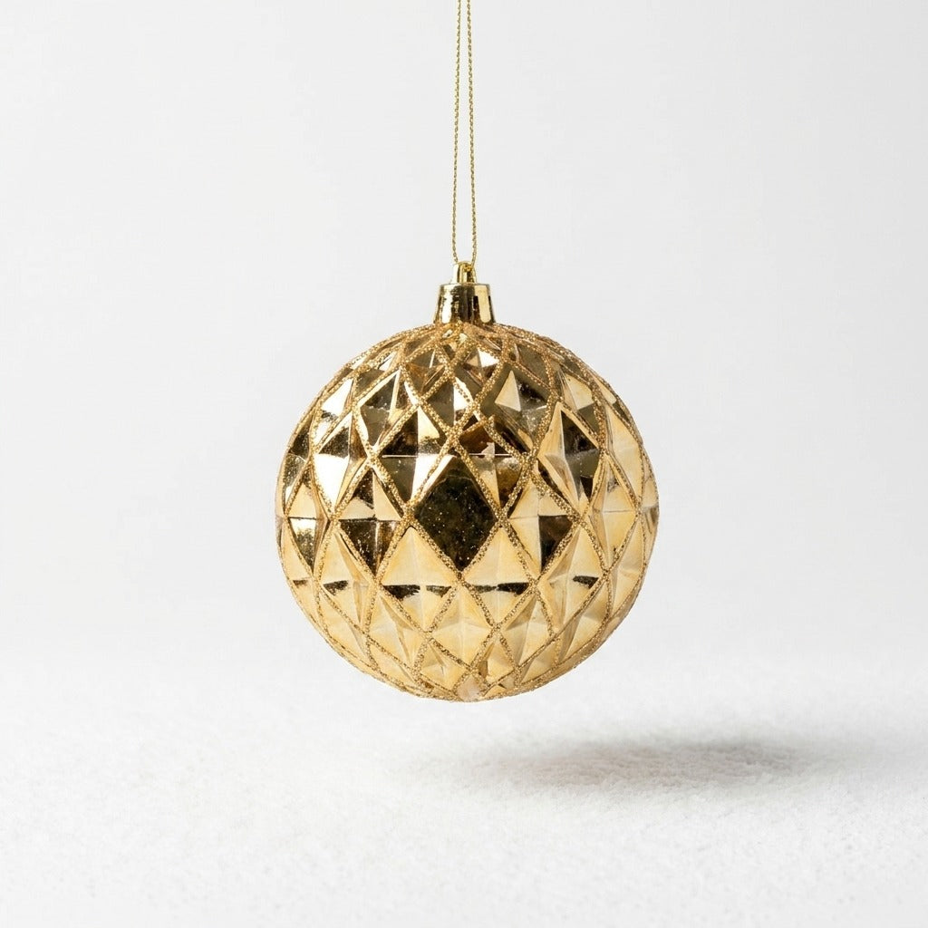 8cm Shatterproof Shiny Bauble