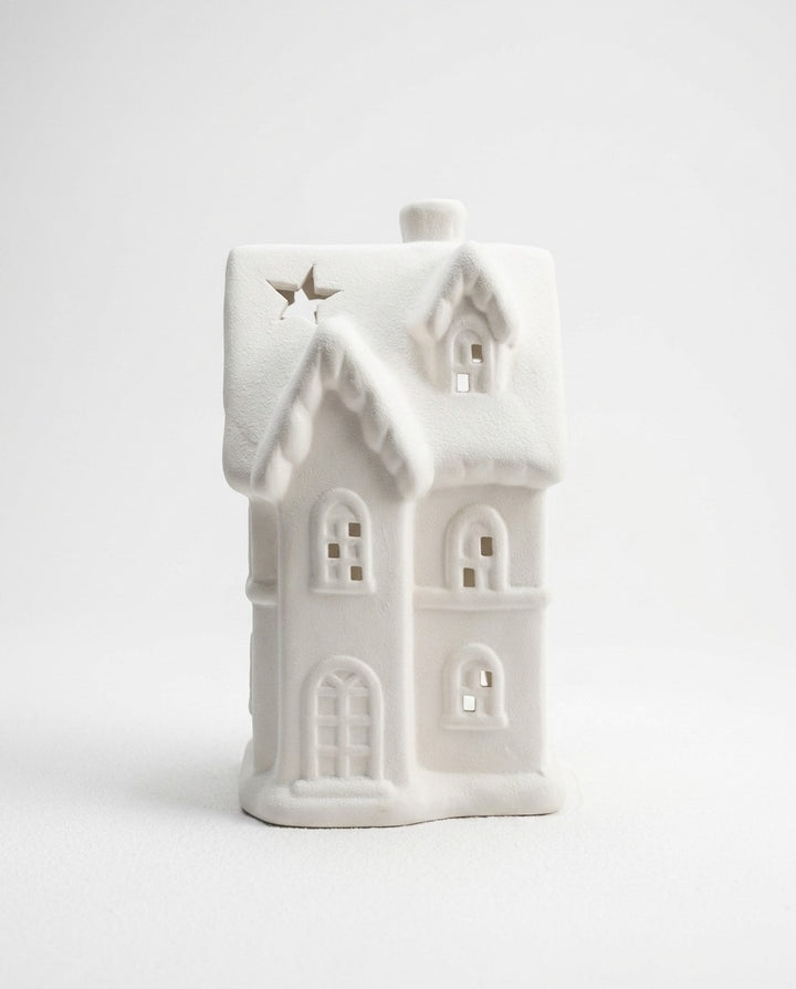 Porcelain House Tealight Holder