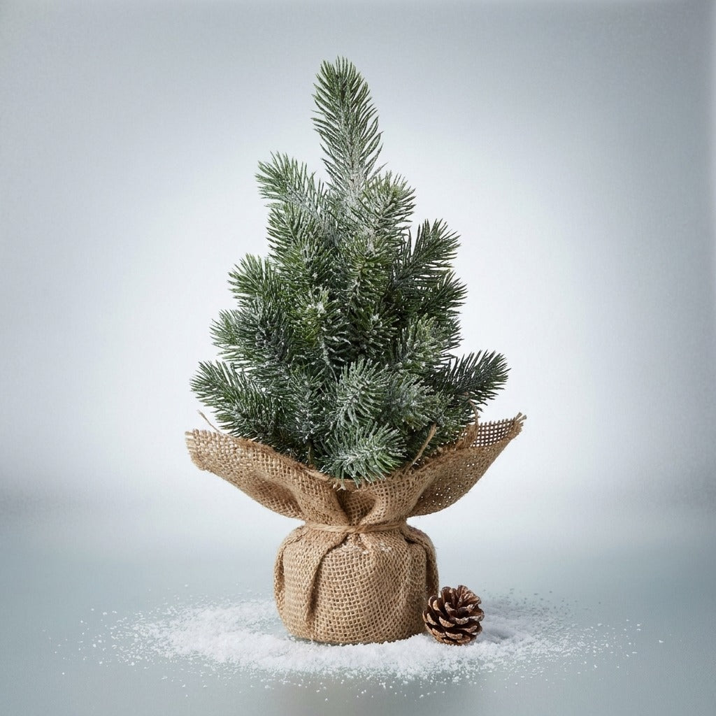 30cm Tree In Burlap Pot