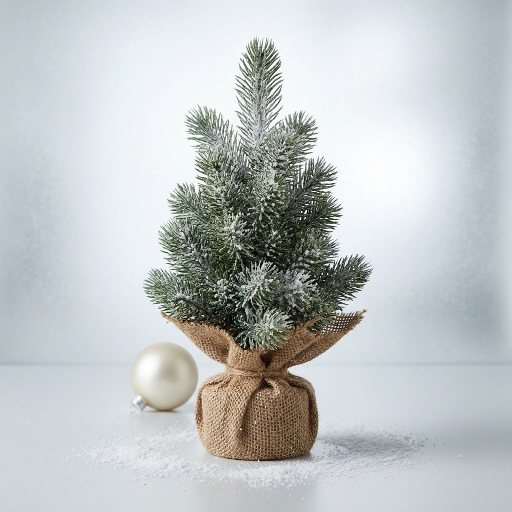 30cm Tree In Burlap Pot