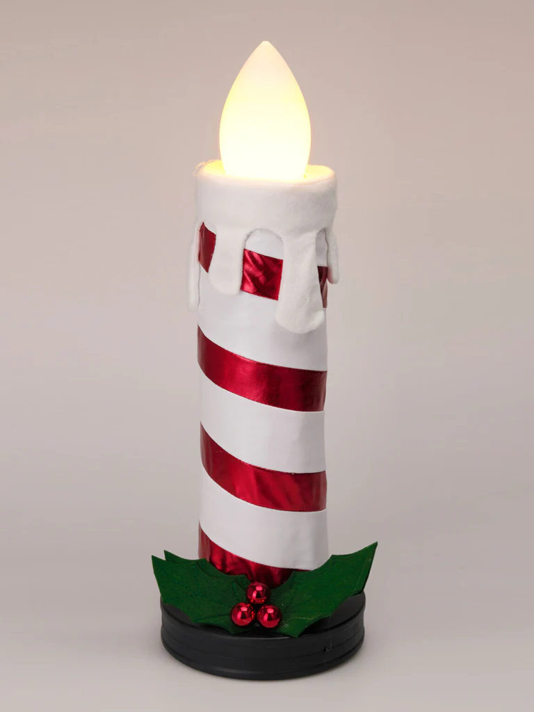 60cm Candy Cane Candle With LED