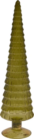 34cm Glass Tree - Green